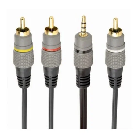Gembird CCAP-4P3R-1.5M 3.5 mm 4-pin to rca audio-video cable, 1.5m