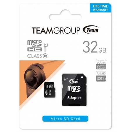 TeamGroup MICRO SDHC 32GB 100/20MB/s UHS-I U1 C10 +SD Adapter