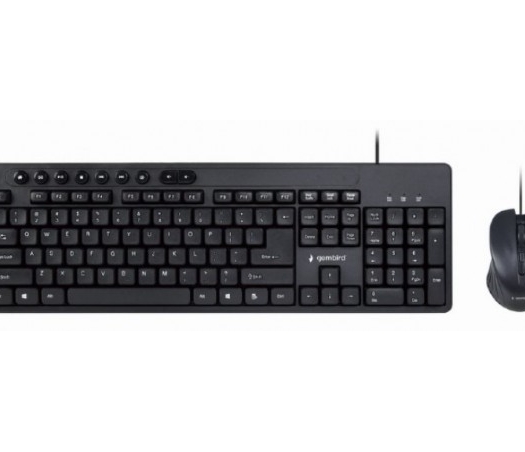 KBS-UM-04 Gembird Multimedia set mis + tastatura crni US layout A