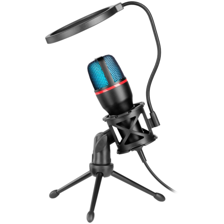 Gaming stream mikrofon Defender Forte GMC 300 3.5mm 1.5m kabl ljubicasti