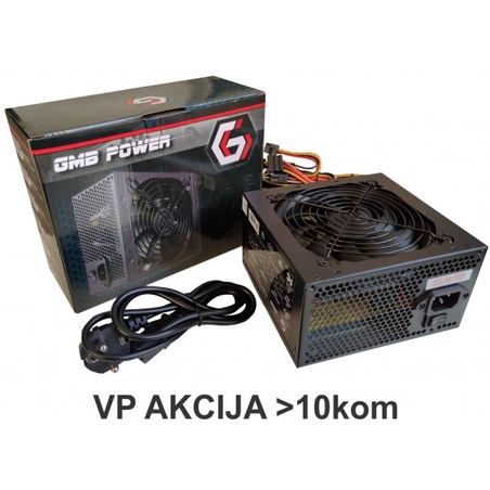 GMB-650-12 sa kutijom ** Gembird napajanje 650W 12cm FAN,20+4pn,4pin,3xSATA,1xIDE 4-pin, 6-pin