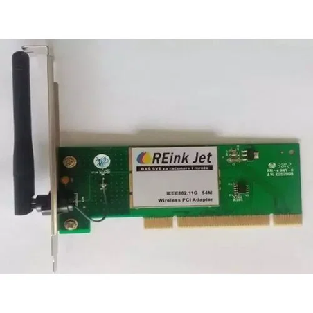 Reinkjet PCI 54Mbps B/G Atheros RWL548P sa ugradjenom fiksnom antenom wireless adapter
