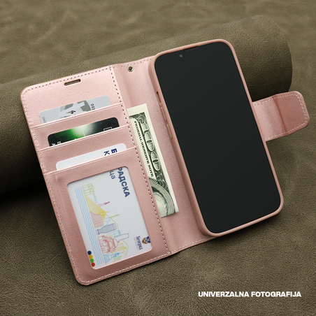 Futrola BI FOLD HANMAN II za Huawei Nova 12 SE svetlo roze