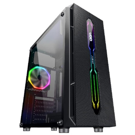 Kuciste Joker K27 ATX, providna stranica, ugradjen 1x RGB kuler, crno