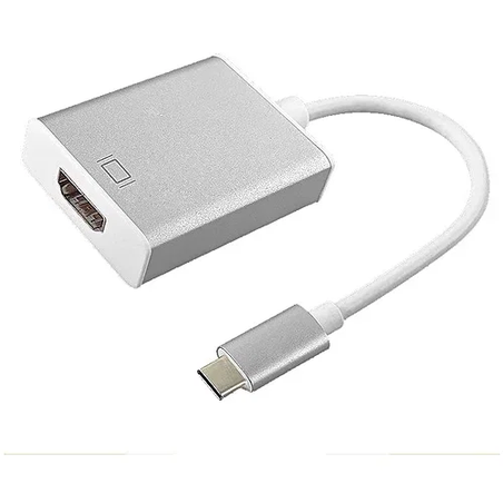 Adapter type c na hdmi srebrno-beli