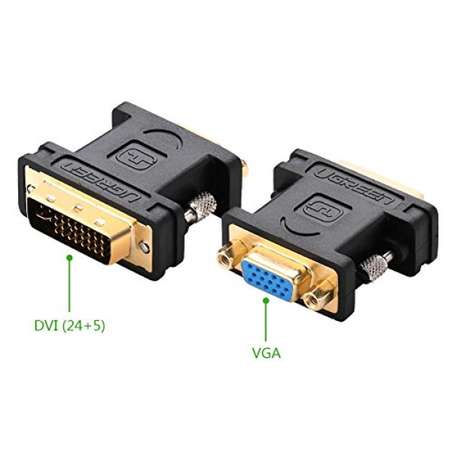 Adapter DVI (24+5) na VGA (m/ž) crni
