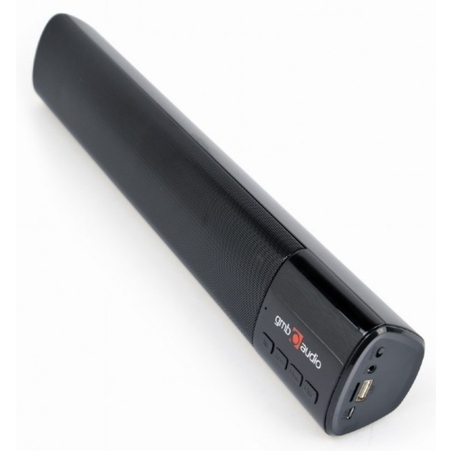 SPK-BT-BAR400-01 Gembird Bluetooth speaker soundbar 2x5W FM, USB, SD, AUX, mikrofon, black