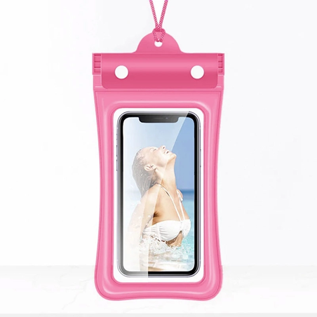 Vodootporna torbica za telefon 7 in roze