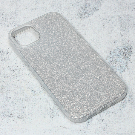 Maska Crystal Dust za iPhone 14 6.7 Max srebrna