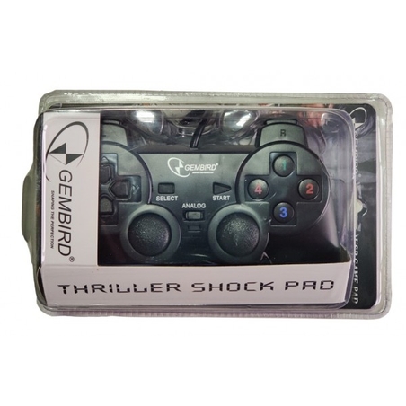 embird USB 2.0 analog vibration gamepad black