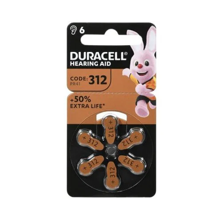 Duracell baterije za slušni aparat Aid 312 ( DUR-HA312/BP6 )