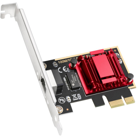 Cudy PE25 RJ45 2.5Gbps PCI Express Network Adapter, RTL8125