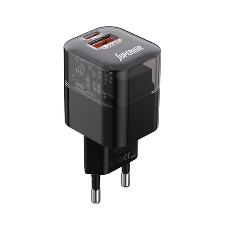 Kuciste punjaca Superior SU-P105 30W USB A+Type C crno