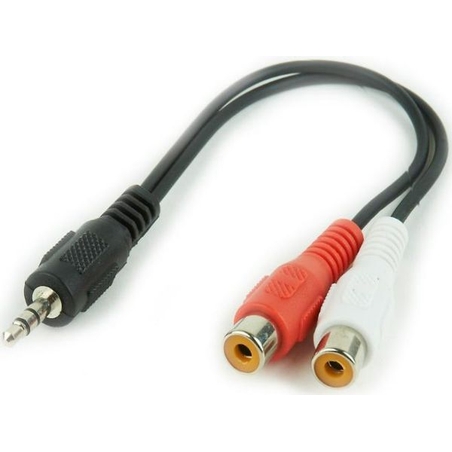 Gembird 3.5mm stereo plug to 2 RCA (cinca) sockets audio kab 0.2m