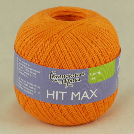 Пряжа Семеновская HIT MAX 100гр 590м.100% хл. цв.абрикосх130154