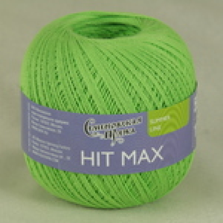 Пряжа Семеновская HIT max 100гр 590м 100% хл. цв. лайн х1 (31578)