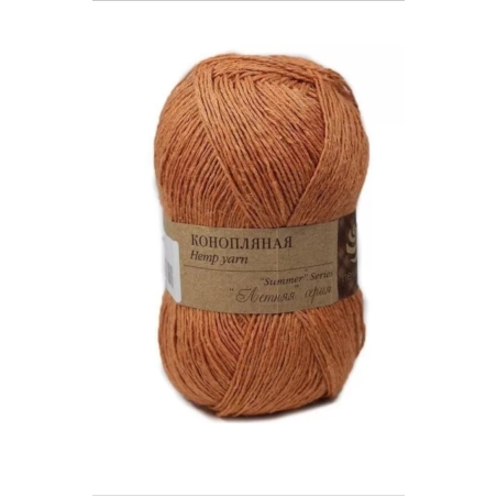 Пряжа Пехорка Конопляная 50гр 280м 70%хл. 30% кон. цв.1002 карамель