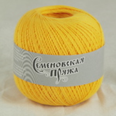 Пряжа Семеновская HIT max 100гр 590м 100% хл. цв. дыня х1 (31663)