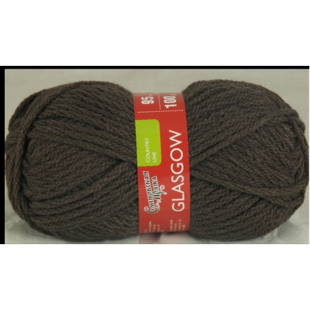 Пряжа Семеновская Глазго 100гр 95м 50% ш. цв. v2 (70666) кофе