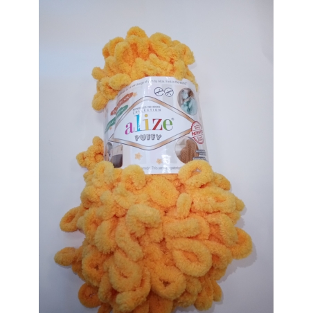 Пряжа, ALEZE PUFFY 100гр 9м 100%микрополиэстер цв. 216