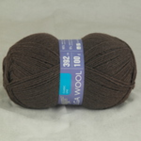 Пряжа Семеновская Ольга 100гр 392м 95%шерсть цв. кофе v2 (90666)