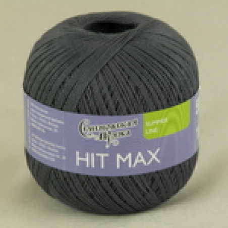 Пряжа Семеновская HIT max 100гр 590м 100% хл. цв. графит х1 (30951)