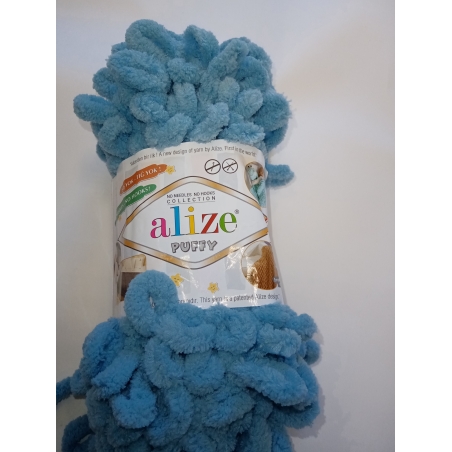 Пряжа, ALEZE PUFFY 100гр 9м 100%микрополиэстер цв. 414 