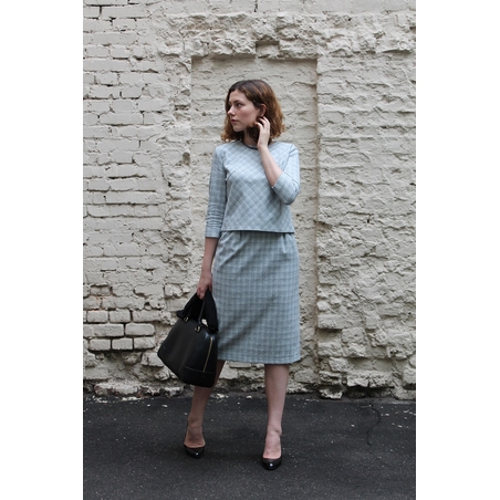 Женский деловой костюм из 60-х