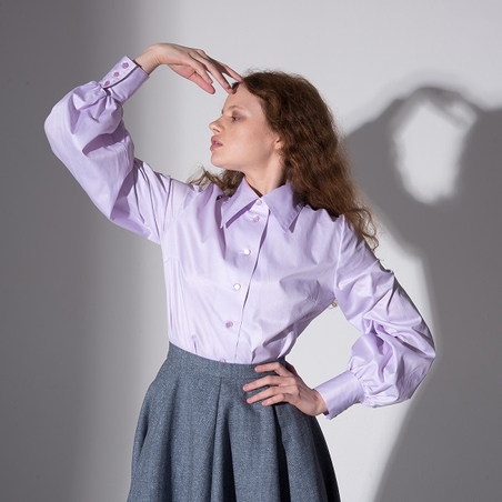 Блузка в мелкую полоску