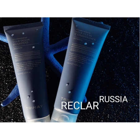 Шампунь (бессульфатный) протеиновый c морским комплексом TRIMAY Your Ocean Shampoo Moisture (Protein) (120 ml)