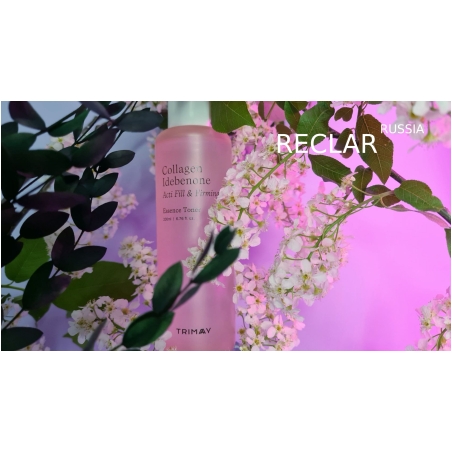Тонер-эссенция для упругости кожи с коллагеном и идебеноном TRIMAY Collagen Idebenone Acti Fill & Firming Toner(200 ml)