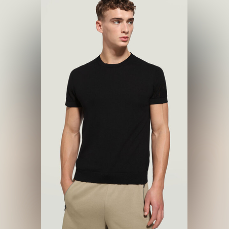 МЪЖКИ ТЕНИСКА С МРЕЖЕСТО ЛОГО BIKKEMBERGS