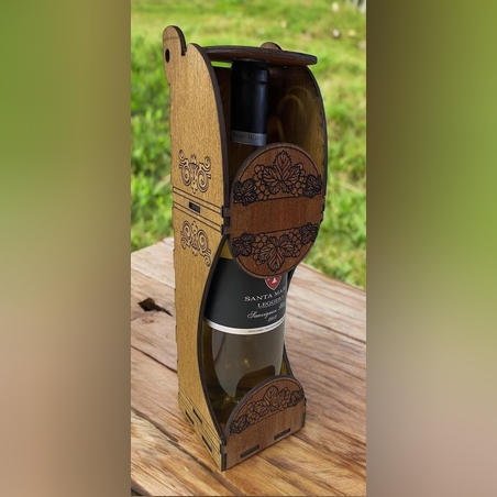 ПЕРСОНАЛНА ДЪРВЕНА КУТИЯ ЗА ВИНО