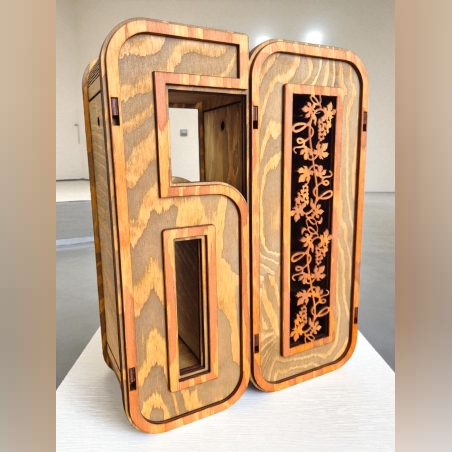 Персонализирана дървена кутия за 60-годишен юбилей