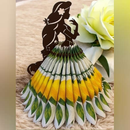 ТЕМАТИЧЕН  ДЪРВЕН САЛФЕТНИК - ЖАСМИН