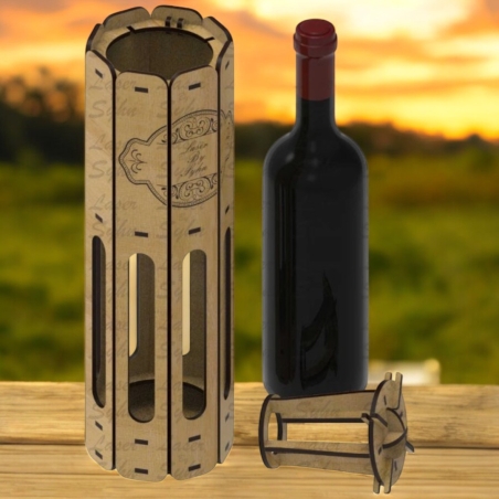 Персонализирана дървена кутия за вино