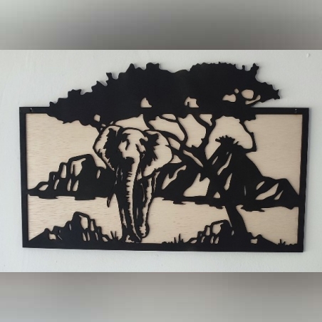 ДЪРВЕНО ПАНО ЗА СЕНА-САВАНА