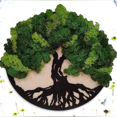 ДЪРВОТО НА ЖИВОТА С ЕСТЕСТВЕН СКАНДИНАВСКИ МЪХ