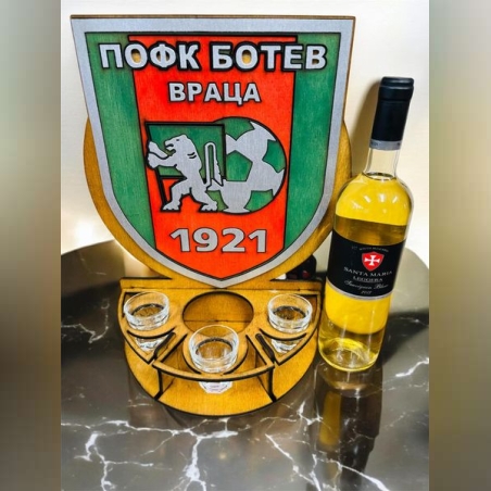 Тематичен мини бар за бутилка алкохол- Ботев Враца
