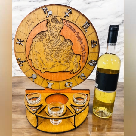Тематичен мини бар за бутилка алкохол- зодия Водолей