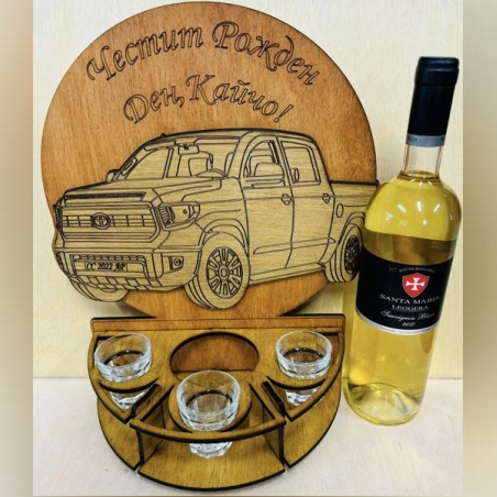 Тематичен мини бар за бутилка алкохол- Тойота Тундра