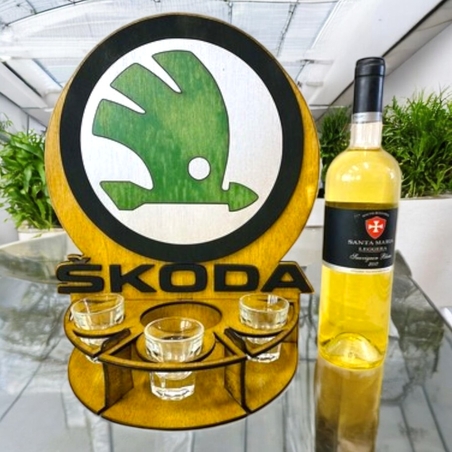 Тематичен мини бар за бутилка алкохол- Шкода