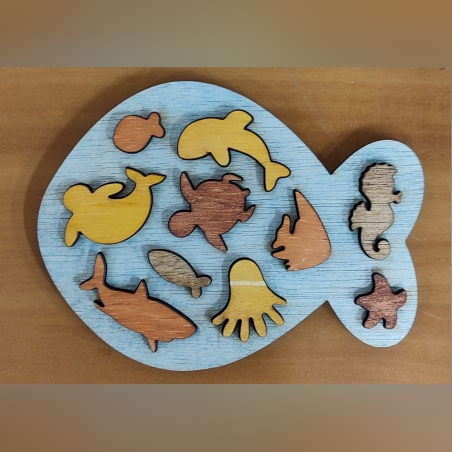 ДЪРВЕН ДЕТСКИ ПЪЗЕЛ-МОРСКО ЦАРСТВО