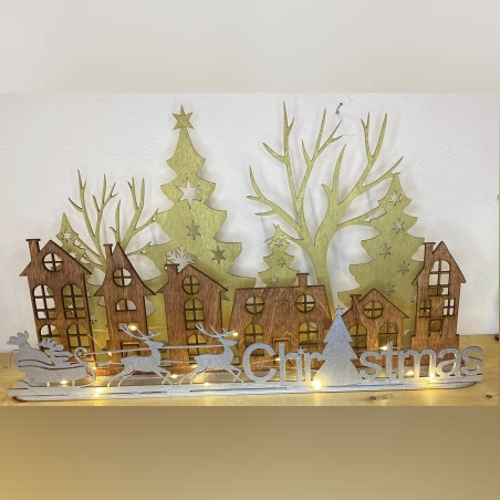 КОЛЕДНА ЛЕД СВЕТЕЩА ДЕКОРАЦИЯ