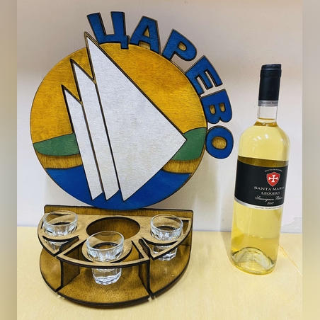 ТЕМАТИЧЕН МИНИ БАР ЗА БУТИЛКА АЛКОХОЛ - ЦАРЕВО