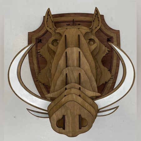 ГЛИГАН ЗА СТЕНА 3D МАКЕТ-ДЪРВЕН