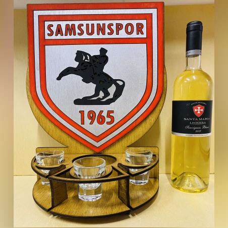 Тематичен мини бар за бутилка алкохол- Самсунспор