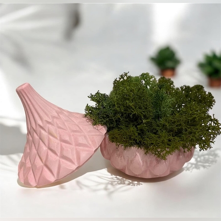 КЕРАМИЧНА КАШПА С КАПАК- ДИФУЗЕР