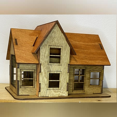 КЪЩА ЗА КУКЛИ ОТ ДЪРВО-РЪЧНА ИЗРАБОТКА