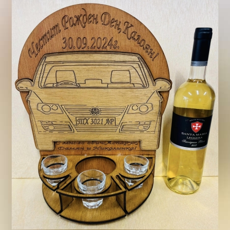 Тематичен мини бар за бутилка алкохол- Фолцваген Пасат В6